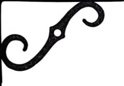 National Hardware Black Steel Shelf Bracket 8 in. L 80 lb