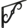 National Hardware Black Steel Shelf Bracket 10 in. L 100 lb
