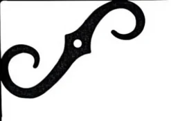 National Hardware Black Steel Shelf Bracket 10 in. L 100 lb