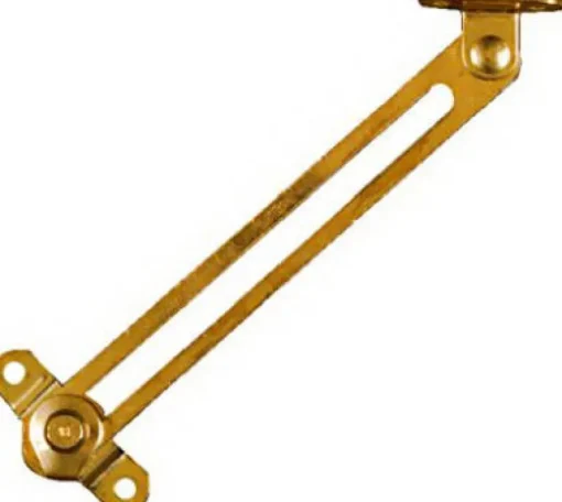 National Hardware Brass-Plated Steel Friction Lid Support 6 in. 1 pk