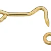 National Hardware Gold Solid Brass 2 in. L Hook and Eye 1 pk