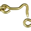National Hardware Gold Solid Brass 1-1/2 in. L Hook and Eye 1 pk
