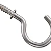 National Hardware Nickel Plated Silver Steel 1 in. L Cup Hook 13 lb 30 pk