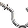 National Hardware Nickel Plated Silver Steel 1 in. L Cup Hook 13 lb 30 pk