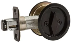 National Hardware Oil Rubbed Bronze Brown Steel Pocket Door Latch 1 pk