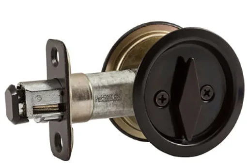 National Hardware Oil Rubbed Bronze Brown Steel Pocket Door Latch 1 pk
