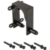 National Hardware Oil Rubbed Bronze Black Steel Bypass Bracket 1 pk