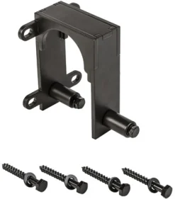 National Hardware Oil Rubbed Bronze Black Steel Bypass Bracket 1 pk