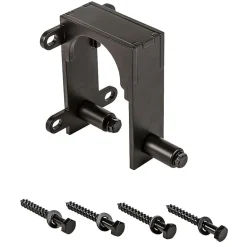 National Hardware Oil Rubbed Bronze Black Steel Bypass Bracket 1 pk