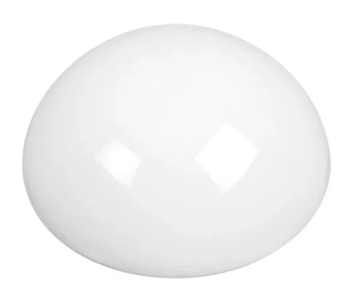 National Hardware Plastic White Soft Round Door Stop Mounts to wall 2.25 in.