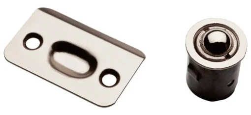 National Hardware Satin Nickel Steel Drive-In Ball Catch 5 in. 3 in. 1 pk
