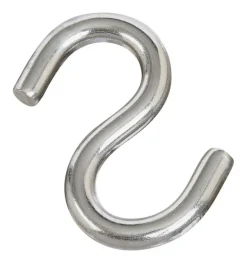 National Hardware Silver Stainless Steel 2.5 in. L Open S-Hook 145 lb 1 pk