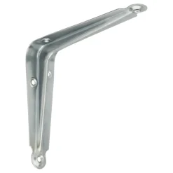 National Hardware Silver Steel Shelf Bracket 6 in. L 25 lb.