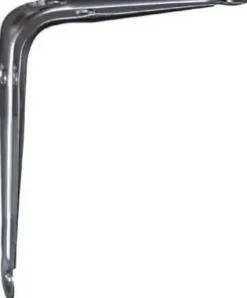 National Hardware Silver Steel Shelf Bracket 6 in. L 25 lb.
