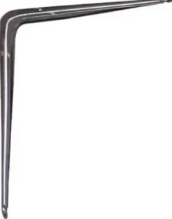 National Hardware Silver Steel Shelf Bracket 12 in. L 35 lb.