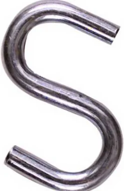 National Hardware Small Zinc-Plated Silver Steel 2-1/2 in. L Open S-Hook 140 lb 1 pk