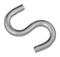 National Hardware Small Zinc-Plated Silver Steel 2-1/2 in. L Open S-Hook 140 lb 1 pk