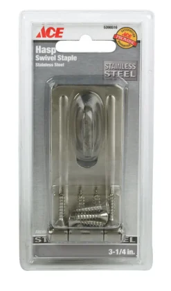 National Hardware Stainless Steel 3-1/4 in. L Safety Hasp 1 pk