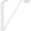 National Hardware White Steel Shelf/Rod Bracket 32 Ga. 12-7/16 in. L (Pack of 10)