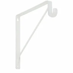 National Hardware White Steel Shelf/Rod Bracket 32 Ga. 12-7/16 in. L (Pack of 10)