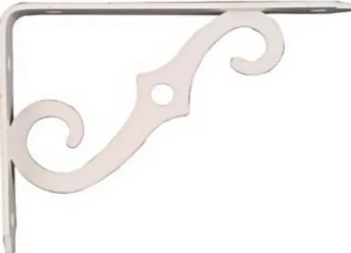 National Hardware White Steel Shelf Bracket 0.94 in. L 80 lb