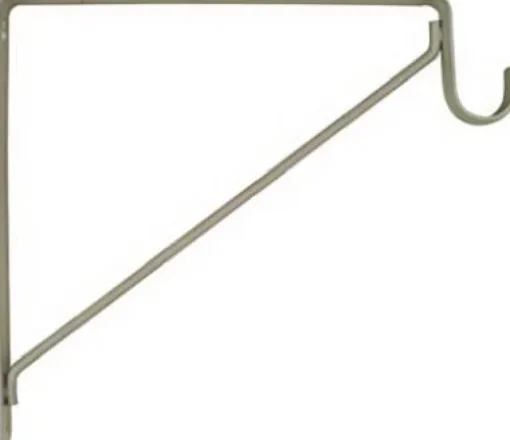 National Hardware White Steel Shelf/Rod Bracket 12.45 in. L 125 lb