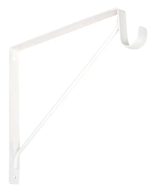 National Hardware White Steel Shelf/Rod Bracket 12.45 in. L 125 lb