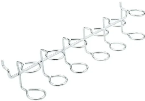 National Hardware Zinc Plated Silver Steel Tool Holder Peg Hooks 1 pc