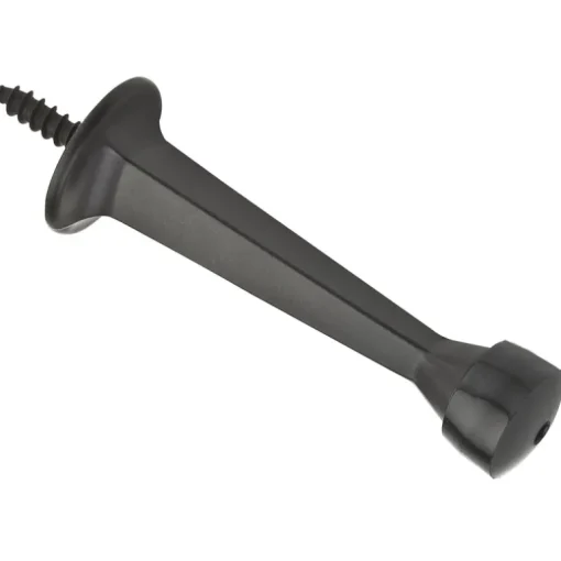 National Hardware Zinc w/Rubber Tip Oil Rubbed Bronze Black Rigid Door Stop Mounts to wall