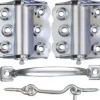 National Hardware Zinc-Plated Steel Screen/Storm Door Hardware Set 1 pk