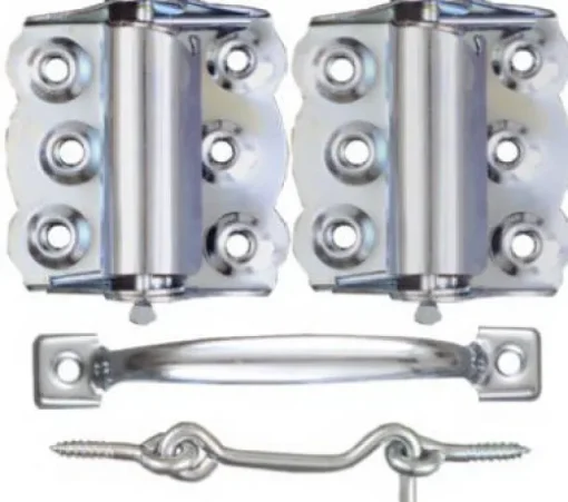 National Hardware Zinc-Plated Steel Screen/Storm Door Hardware Set 1 pk