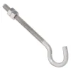 National Hardware Zinc-Plated Silver Stainless Steel 5 in. L Hook Bolt 115 lb 1 pk