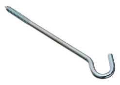 National Hardware Zinc-Plated Silver Steel 10 in. L Screw Hook 150 lb 1 pk