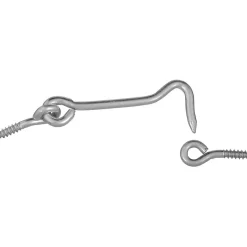 National Hardware Zinc-Plated Silver Steel 3 in. L Hook and Eye 2 pk