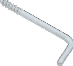 National Hardware Zinc-Plated Silver Steel 2-5/8 in. L Square Bend Hook 1 pk