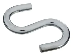 National Hardware Zinc-Plated Silver Steel 3-1/2 in. L Heavy Open S-Hook 180 lb 1 pk