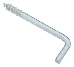 National Hardware Zinc-Plated Silver Steel 1-13/16 in. L Square Bend Hook 1 pk