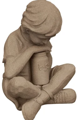 Nature Boy Statue – Natural Sandstone Appearance – 16" Height