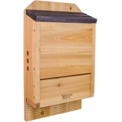 Nature's Way Cedar Series 20.5 in. H X 5 in. W X 12 in. L Cedar Bat House