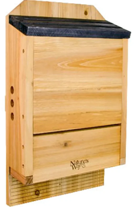 Nature's Way Cedar Series 20.5 in. H X 5 in. W X 12 in. L Cedar Bat House