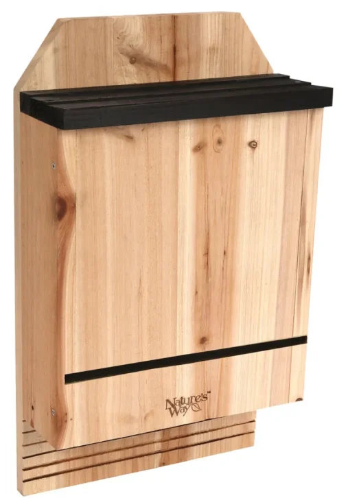 Nature's Way Cedar Series 20.5 in. H X 5 in. W X 12 in. L Cedar Bat House