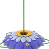 Nature's Way Hummingbird 16 oz Plastic So Real 3D Flower Nectar Feeder 5 ports (Pack of 6)