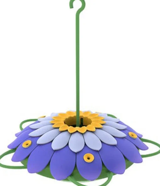 Nature's Way Hummingbird 16 oz Plastic So Real 3D Flower Nectar Feeder 5 ports (Pack of 6)