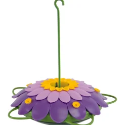 Nature's Way Hummingbird 16 oz Plastic So Real 3D Flower Nectar Feeder 5 ports (Pack of 6)