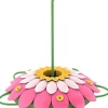 Nature's Way Hummingbird 16 oz Plastic So Real 3D Flower Nectar Feeder 5 ports (Pack of 6).