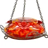 Nature's Way Multicolored Glass/Metal 3-Ports 16 oz. Capacity Nectar Feeder 9 H x 7 W x 7 D in.