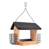 Nature's Way Wild Bird and Finch 3 qt Cedar Hopper Bird Feeder 2 ports