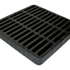 NDS 9 in. Black Square Polyolefin Drain Grate