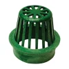 NDS 4 in. Green Round Polyethylene Atrium Grate