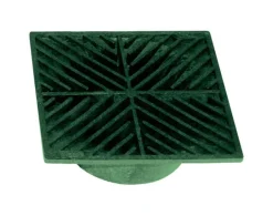 NDS 5 in. Green Square Polyolefin Drain Grate